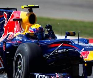 yapboz Mark Webber - Red Bull - Silverstone 2010